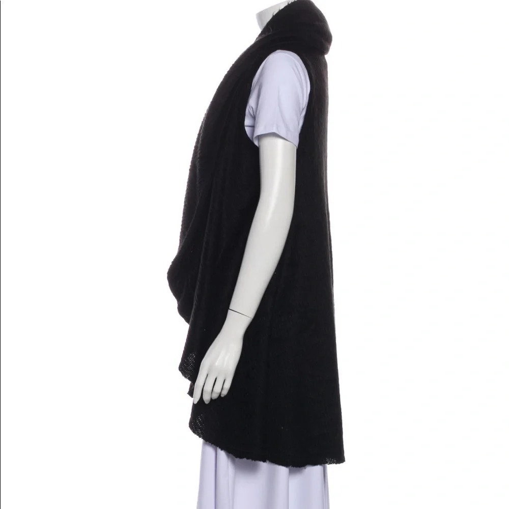 Alice + Olivia Black Open Sweater Vest XS